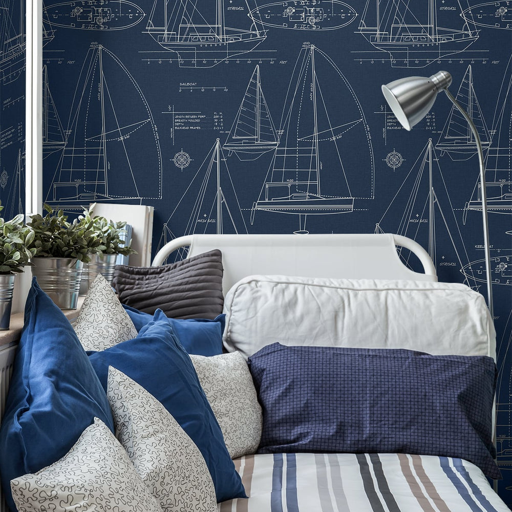 
                  
                    ET10222 sail away coastal boat wallpaper bedroom from Seabrook Designs
                  
                