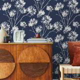 ET10412 dandelion fields floral wallpaper decor from Seabrook Designs