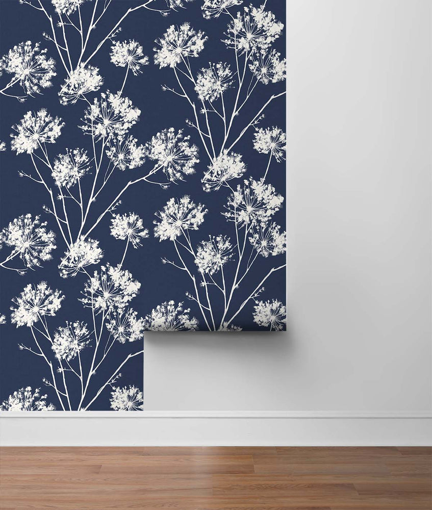ET10412 dandelion fields floral wallpaper roll from Seabrook Designs