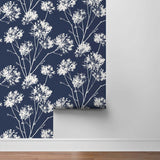 ET10412 dandelion fields floral wallpaper roll from Seabrook Designs
