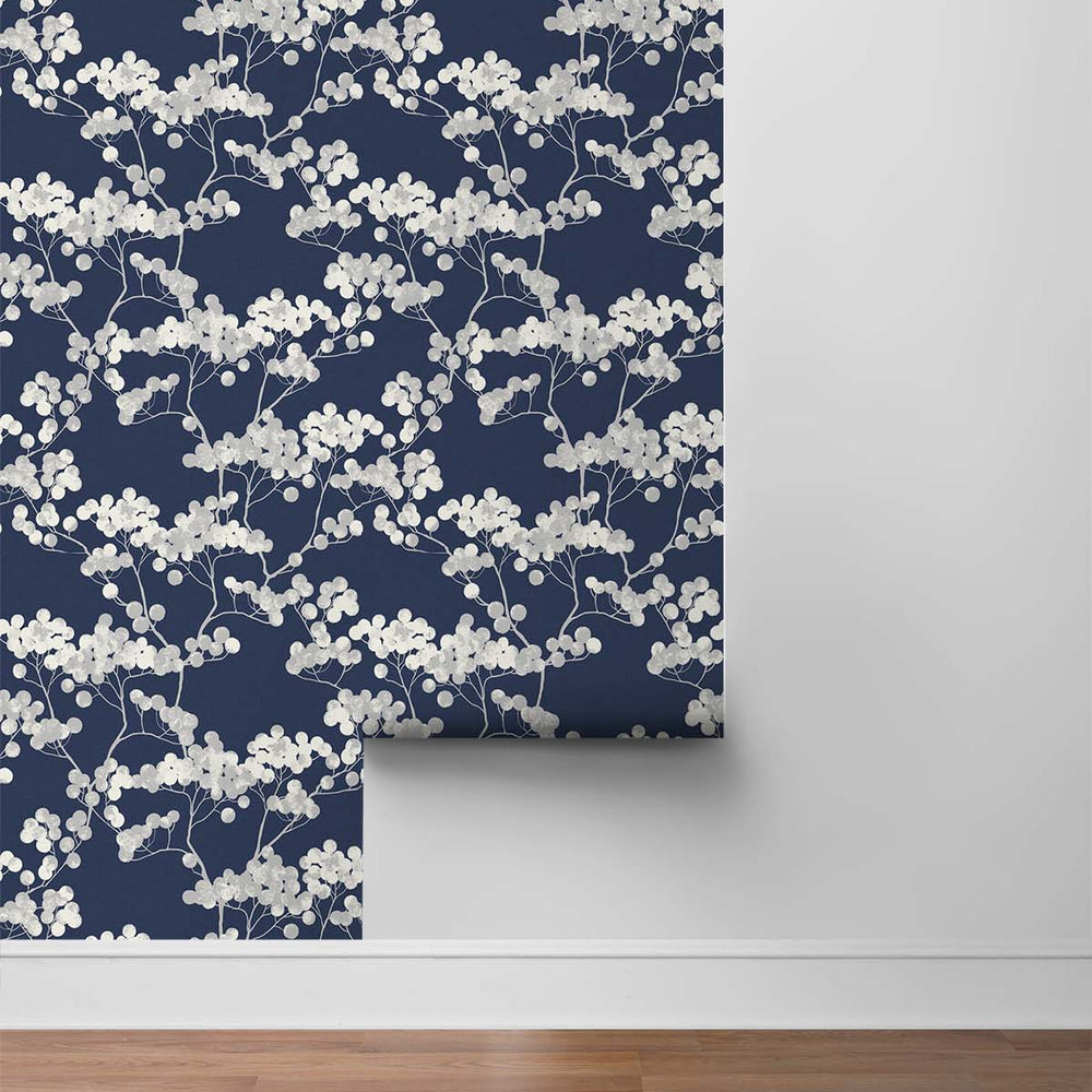 
                  
                    ET10502 bayberry blossom floral wallpaper roll from Seabrook Designs
                  
                