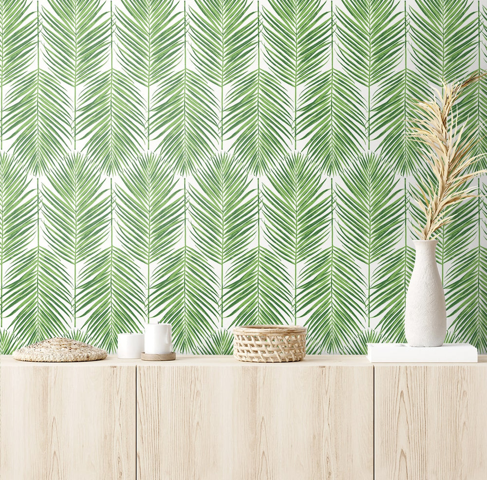 ET10704 palm leaf wallpaper decor from Seabrook Designs
