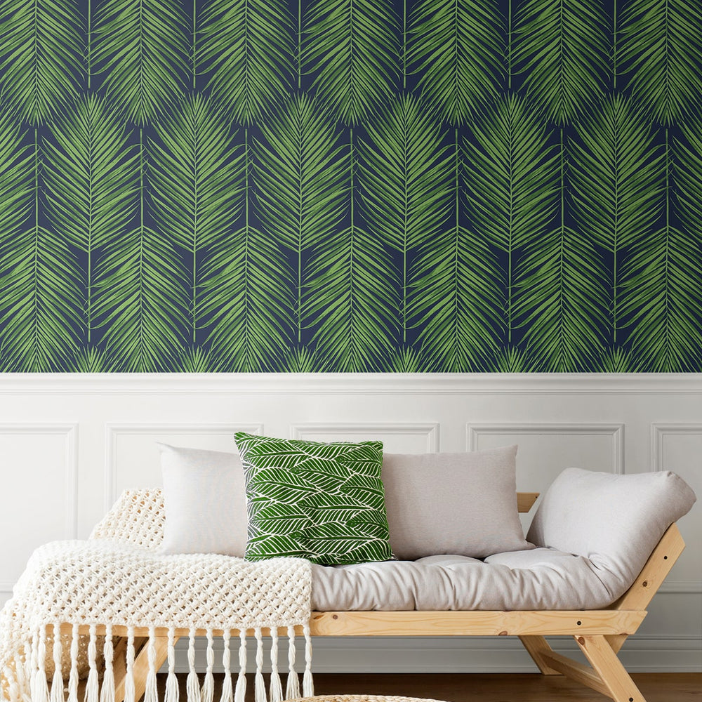 
                  
                    ET10714 palm leaf wallpaper entryway from Seabrook Designs
                  
                