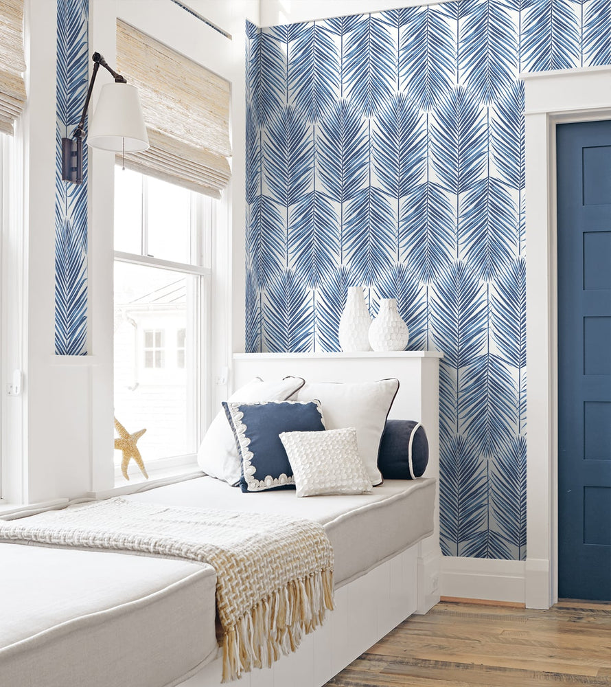 ET10722 marina palm unpasted wallpaper bedroom from Seabrook Designs