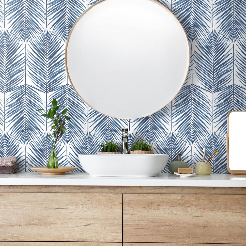
                  
                    ET10722 marina palm unpasted wallpaper powder room from Seabrook Designs
                  
                