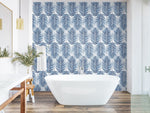 ET10722 marina palm unpasted wallpaper bathroom from Seabrook Designs