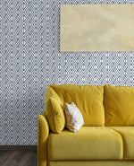 ET11002 diamond weave blue geometric wallpaper living room from Seabrook Designs