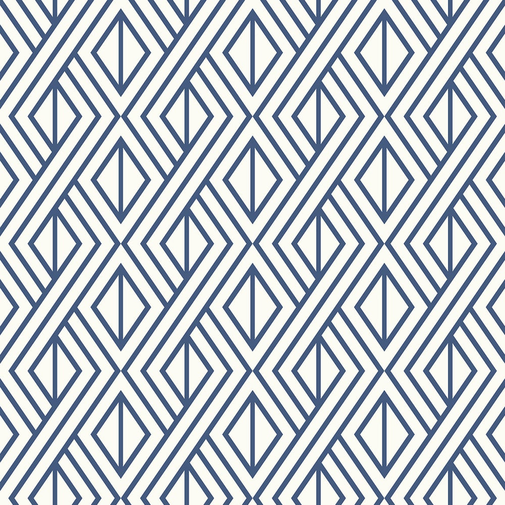 ET11002 diamond weave blue geometric wallpaper from Seabrook Designs