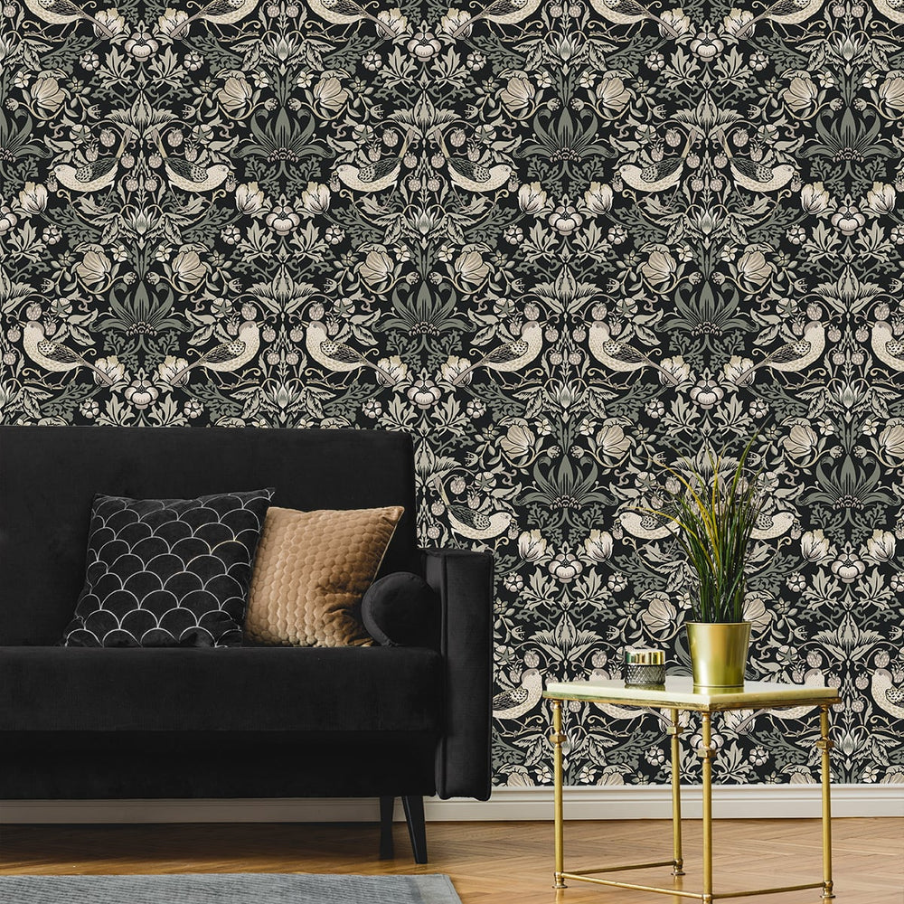 
                  
                    Vintage wallpaper living room William Morris ET11200 from Seabrook Designs
                  
                
