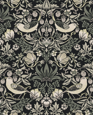 Vintage wallpaper William Morris ET11200 from Seabrook Designs