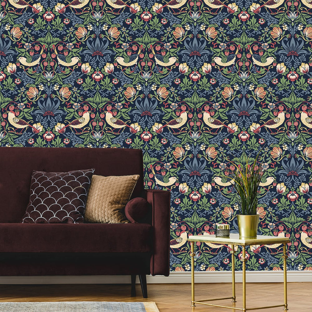 
                  
                    Vintage wallpaper living room William Morris ET11202 from Seabrook Designs
                  
                
