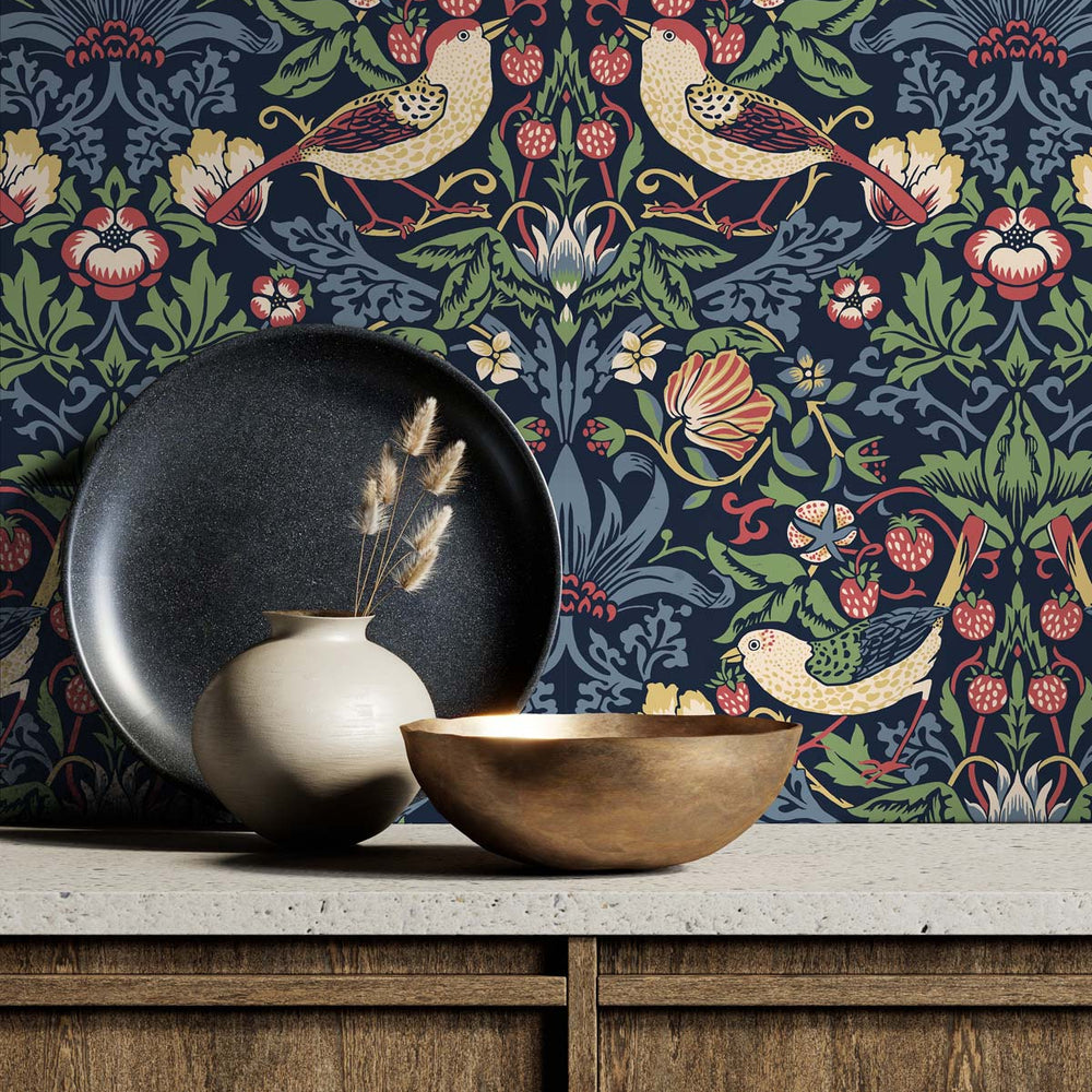 
                  
                    Vintage wallpaper decor William Morris ET11202 from Seabrook Designs
                  
                