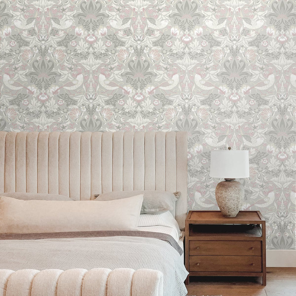 
                  
                    Bird vintage wallpaper bedroom ET11208 from the Vintage Garden collection by Seabrook Designs
                  
                