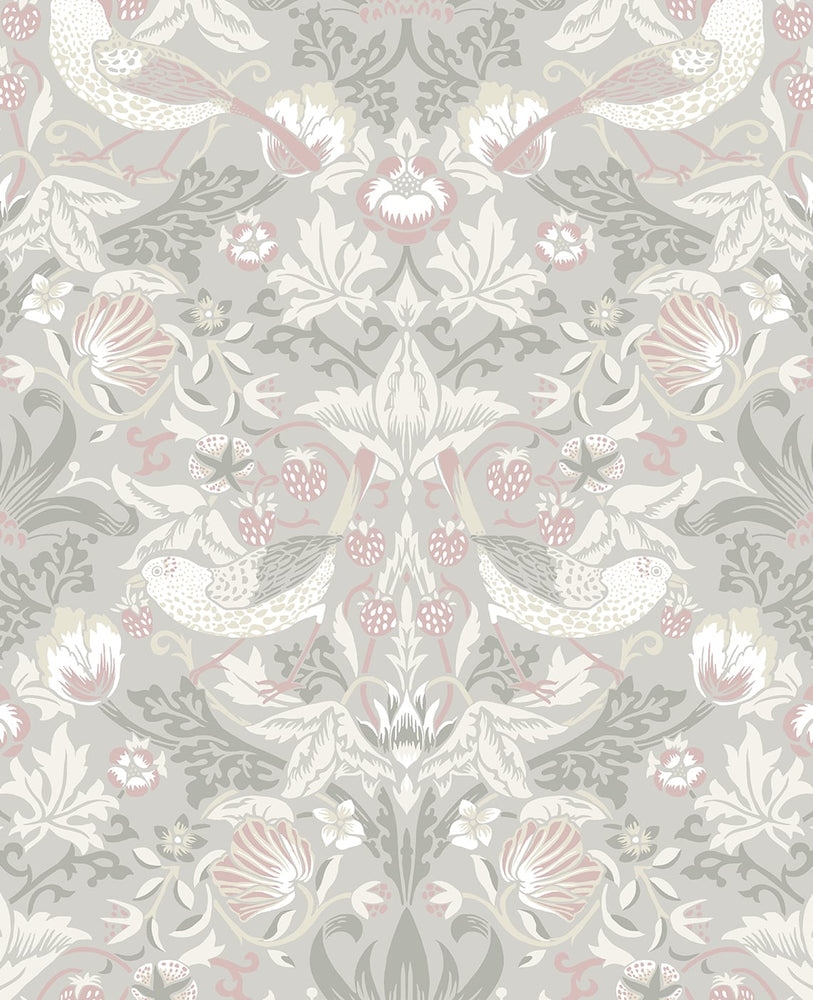 Bird vintage wallpaper ET11208 from the Vintage Garden collection by Seabrook Designs