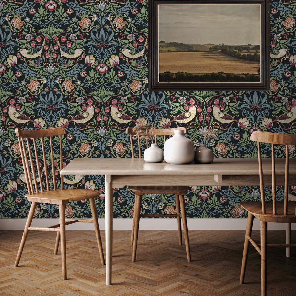 
                  
                    Vintage wallpaper dining room William Morris ET11210 from Seabrook Designs
                  
                