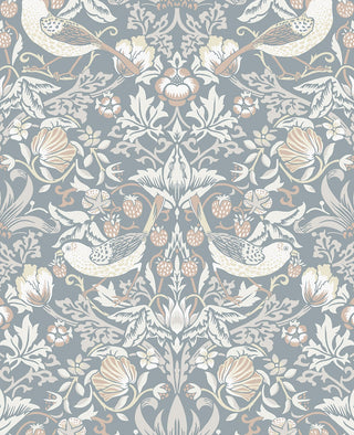 Bird vintage wallpaper ET11222 from the Vintage Garden collection by Seabrook Designs