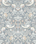 Bird vintage wallpaper ET11222 from the Vintage Garden collection by Seabrook Designs