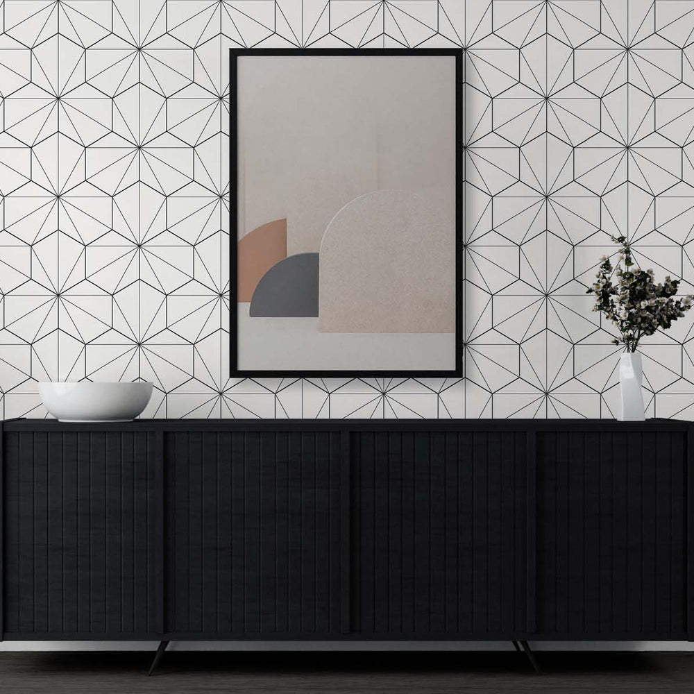 
                  
                    Geometric wallpaper entryway ET11300 from Seabrook Designs
                  
                