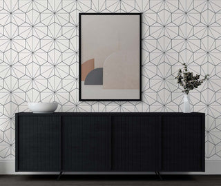 Geometric wallpaper entryway ET11300 from Seabrook Designs