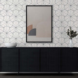 Geometric wallpaper entryway ET11300 from Seabrook Designs