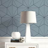 Geometric wallpaper decor ET11302 from Seabrook Designs
