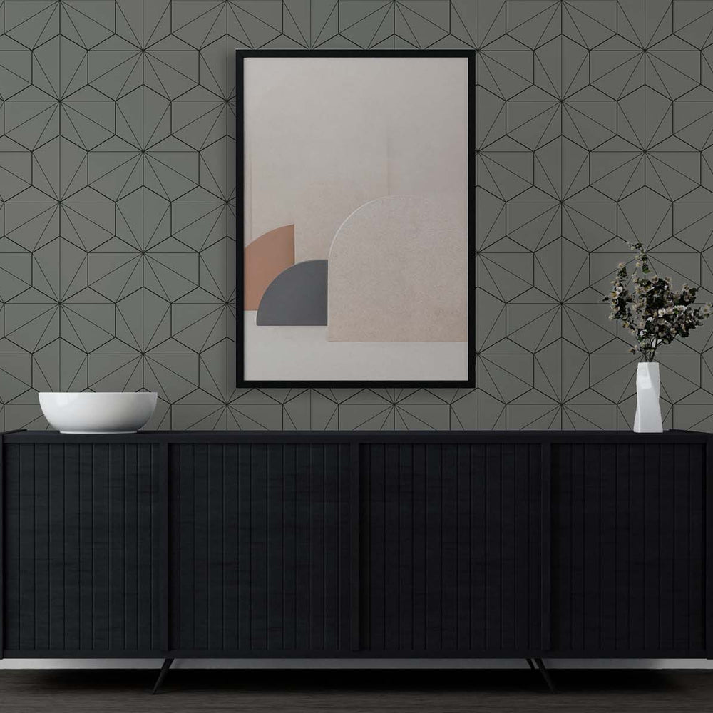 
                  
                    Geometric wallpaper living room ET11305 from Seabrook Designs
                  
                