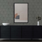 Geometric wallpaper living room ET11305 from Seabrook Designs