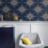 North star wallpaper entryway ET11402 from Seabrook Designs