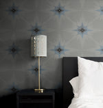 North star wallpaper bedroom ET11408 from Seabrook Designs