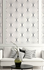 Geometric wallpaper decor ET11500 from Seabrook Designs