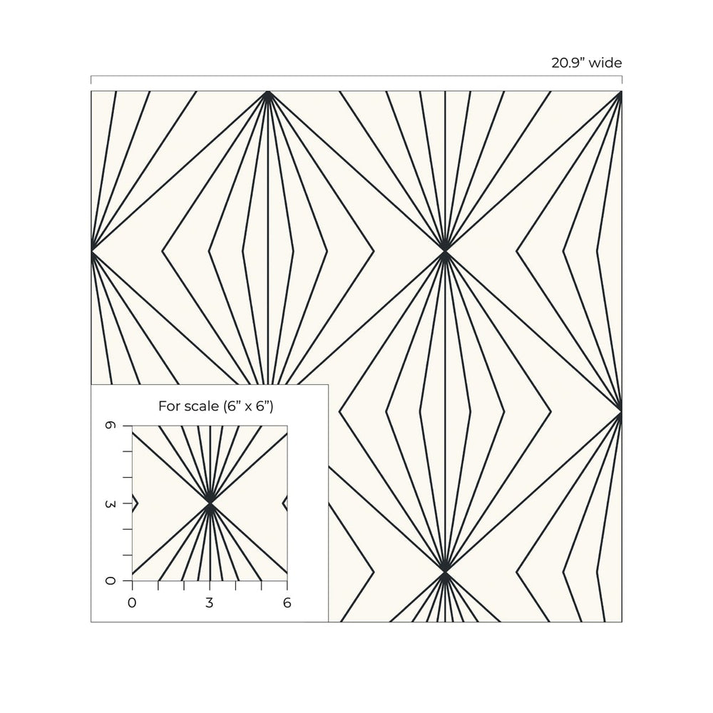 Geometric wallpaper scale ET11500 from Seabrook Designs