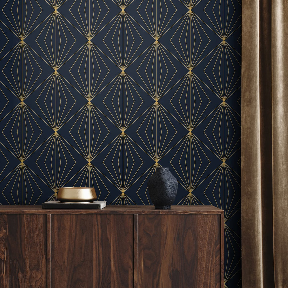 
                  
                    Geometric wallpaper entryway ET11502 from Seabrook Designs
                  
                