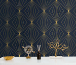 Geometric wallpaper decor ET11502 from Seabrook Designs