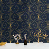 Geometric wallpaper decor ET11502 from Seabrook Designs
