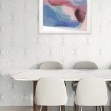 Geometric wallpaper dining room ET11508 from Seabrook Designs
