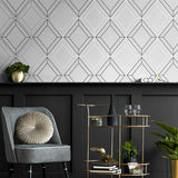 Linework Gem Geometric Unpasted Wallpaper