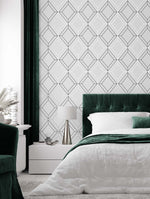 Linework Gem Geometric Unpasted Wallpaper