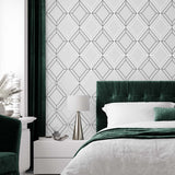 Linework Gem Geometric Unpasted Wallpaper