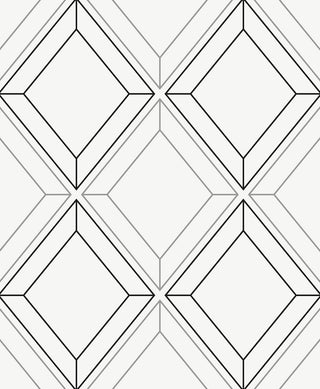 Linework Gem Geometric Unpasted Wallpaper