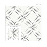 Linework Gem Geometric Unpasted Wallpaper