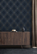 Linework Gem Geometric Unpasted Wallpaper
