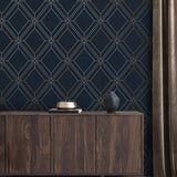 Linework Gem Geometric Unpasted Wallpaper