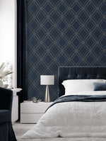 Linework Gem Geometric Unpasted Wallpaper