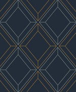 Linework Gem Geometric Unpasted Wallpaper