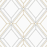 Linework Gem Geometric Unpasted Wallpaper