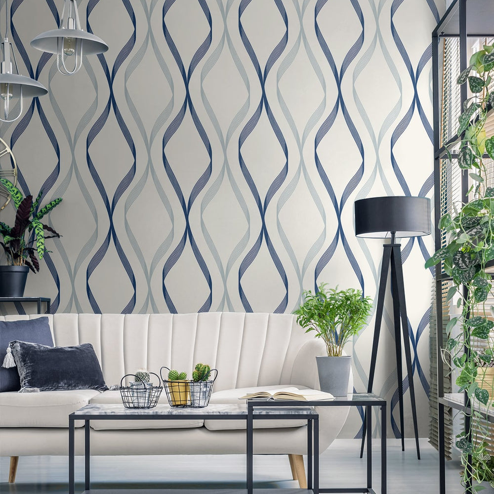 
                  
                    Geometric wallpaper living room ET11802 from Seabrook Designs
                  
                