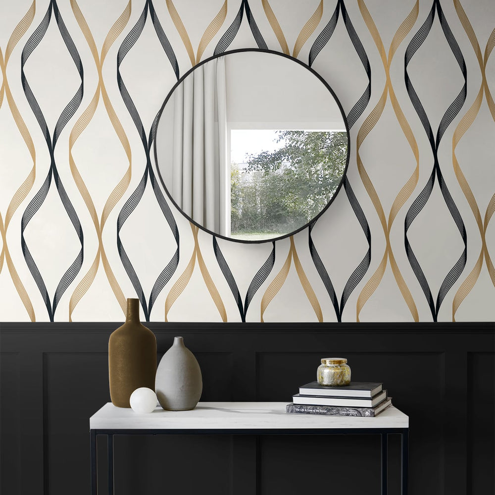 
                  
                    Geometric wallpaper entryway ET11806 from Seabrook Designs
                  
                