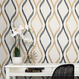 Geometric wallpaper office ET11806 from Seabrook Designs