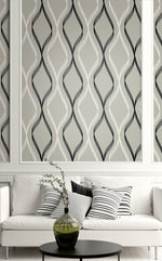 Geometric wallpaper decor ET11808 from Seabrook Designs