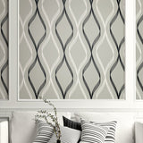 Geometric wallpaper decor ET11808 from Seabrook Designs